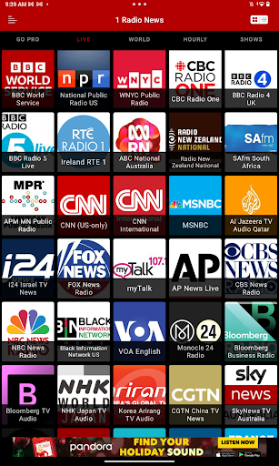 Banner de Programas de noticias en vivo en hora estelar